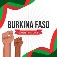 Burkina faso uppror dag illustration vektor bakgrund. vektor eps 10