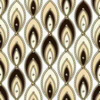 Jahrgang Muster mit golden Schmuck Ketten, Perlen vektor