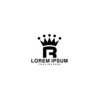 rc brev första logotyp design mall vektor illustration