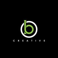 b Brief Initiale Logo Design Vorlage Vektor Illustration