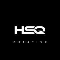 hsq Brief Initiale Logo Design Vorlage Vektor Illustration