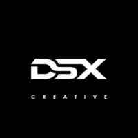 dsx Brief Initiale Logo Design Vorlage Vektor Illustration