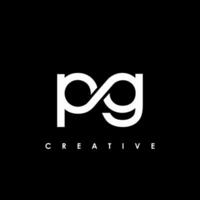 pg Brief Initiale Logo Design Vorlage Vektor Illustration