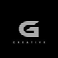 G Brief Initiale Logo Design Vorlage Vektor Illustration