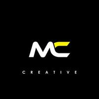 mc Brief Initiale Logo Design Vorlage Vektor Illustration