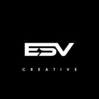 esv Brief Initiale Logo Design Vorlage Vektor Illustration