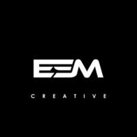 esm Brief Initiale Logo Design Vorlage Vektor Illustration