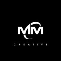 mm Brief Initiale Logo Design Vorlage Vektor Illustration