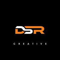 dsr Brief Initiale Logo Design Vorlage Vektor Illustration