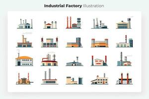 fabrik vektor illustration design uppsättning