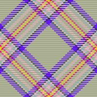 Muster Tartan Hintergrund von prüfen Stoff Textil- mit ein Plaid Textur Vektor nahtlos.