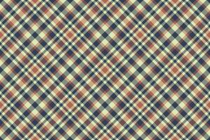 Plaid Hintergrund Muster von Vektor prüfen nahtlos mit ein Textur Textil- Stoff Schottenstoff.