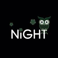 Nacht Eule Logo vektor