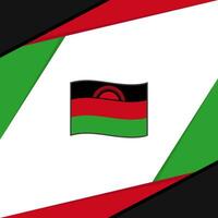 Malawi Flagge abstrakt Hintergrund Design Vorlage. Malawi Unabhängigkeit Tag Banner Sozial Medien Post. Malawi vektor