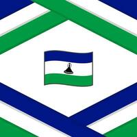 Lesotho Flagge abstrakt Hintergrund Design Vorlage. Lesotho Unabhängigkeit Tag Banner Sozial Medien Post. Lesotho Vorlage vektor