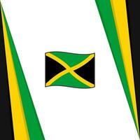 jamaica flagga abstrakt bakgrund design mall. jamaica oberoende dag baner social media posta. jamaica flagga vektor