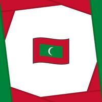 Malediven Flagge abstrakt Hintergrund Design Vorlage. Malediven Unabhängigkeit Tag Banner Sozial Medien Post. Malediven Banner vektor