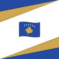 kosovo Flagge abstrakt Hintergrund Design Vorlage. kosovo Unabhängigkeit Tag Banner Sozial Medien Post. kosovo Design vektor