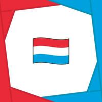 Luxemburg Flagge abstrakt Hintergrund Design Vorlage. Luxemburg Unabhängigkeit Tag Banner Sozial Medien Post. Luxemburg Banner vektor