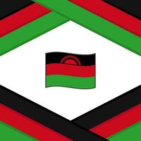 Malawi Flagge abstrakt Hintergrund Design Vorlage. Malawi Unabhängigkeit Tag Banner Sozial Medien Post. Malawi Vorlage vektor