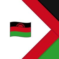 Malawi Flagge abstrakt Hintergrund Design Vorlage. Malawi Unabhängigkeit Tag Banner Sozial Medien Post. Malawi Karikatur vektor