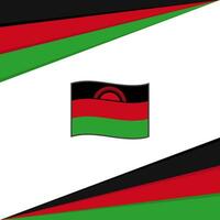 Malawi Flagge abstrakt Hintergrund Design Vorlage. Malawi Unabhängigkeit Tag Banner Sozial Medien Post. Malawi Design vektor