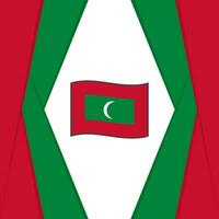 Malediven Flagge abstrakt Hintergrund Design Vorlage. Malediven Unabhängigkeit Tag Banner Sozial Medien Post. Malediven Hintergrund vektor