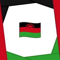 Malawi Flagge abstrakt Hintergrund Design Vorlage. Malawi Unabhängigkeit Tag Banner Sozial Medien Post. Malawi Banner vektor