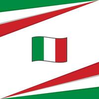 Italien Flagge abstrakt Hintergrund Design Vorlage. Italien Unabhängigkeit Tag Banner Sozial Medien Post. Italien Design vektor