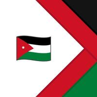 Jordan Flagge abstrakt Hintergrund Design Vorlage. Jordan Unabhängigkeit Tag Banner Sozial Medien Post. Jordan Karikatur vektor