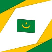 mauretanien flagga abstrakt bakgrund design mall. mauretanien oberoende dag baner social media posta vektor