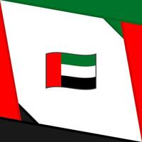 förenad arab emirates flagga abstrakt bakgrund design mall. förenad arab emirates oberoende dag baner social media posta. oberoende dag vektor