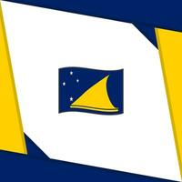 tokelau Flagge abstrakt Hintergrund Design Vorlage. tokelau Unabhängigkeit Tag Banner Sozial Medien Post. tokelau Unabhängigkeit Tag vektor