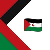 Western Sahara Flagge abstrakt Hintergrund Design Vorlage. Western Sahara Unabhängigkeit Tag Banner Sozial Medien Post. Western Sahara Illustration vektor