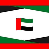 vereinigt arabisch Emirate Flagge abstrakt Hintergrund Design Vorlage. vereinigt arabisch Emirate Unabhängigkeit Tag Banner Sozial Medien Post. Vektor