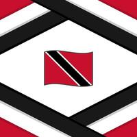 Trinidad und Tobago Flagge abstrakt Hintergrund Design Vorlage. Trinidad und Tobago Unabhängigkeit Tag Banner Sozial Medien Post. Trinidad und Tobago Vorlage vektor