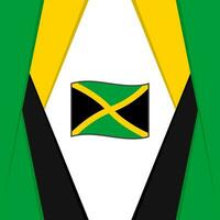 jamaica flagga abstrakt bakgrund design mall. jamaica oberoende dag baner social media posta. jamaica bakgrund vektor