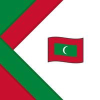 Malediven Flagge abstrakt Hintergrund Design Vorlage. Malediven Unabhängigkeit Tag Banner Sozial Medien Post. Malediven Illustration vektor