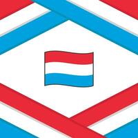 Luxemburg Flagge abstrakt Hintergrund Design Vorlage. Luxemburg Unabhängigkeit Tag Banner Sozial Medien Post. Luxemburg Vorlage vektor