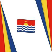 kiribati flagga abstrakt bakgrund design mall. kiribati oberoende dag baner social media posta. kiribati flagga vektor