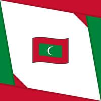 Malediven Flagge abstrakt Hintergrund Design Vorlage. Malediven Unabhängigkeit Tag Banner Sozial Medien Post. Malediven Unabhängigkeit Tag vektor