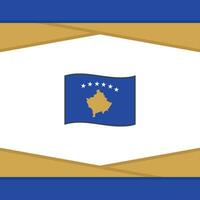 kosovo flagga abstrakt bakgrund design mall. kosovo oberoende dag baner social media posta. kosovo vektor