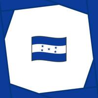 Honduras Flagge abstrakt Hintergrund Design Vorlage. Honduras Unabhängigkeit Tag Banner Sozial Medien Post. Banner vektor