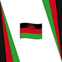 Malawi Flagge abstrakt Hintergrund Design Vorlage. Malawi Unabhängigkeit Tag Banner Sozial Medien Post. Malawi Flagge vektor