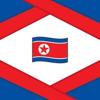 Norden Korea Flagge abstrakt Hintergrund Design Vorlage. Norden Korea Unabhängigkeit Tag Banner Sozial Medien Post. Norden Korea Vorlage vektor