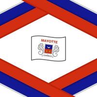 Mayotte Flagge abstrakt Hintergrund Design Vorlage. Mayotte Unabhängigkeit Tag Banner Sozial Medien Post. Mayotte Vorlage vektor