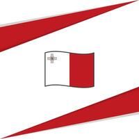 Malta Flagge abstrakt Hintergrund Design Vorlage. Malta Unabhängigkeit Tag Banner Sozial Medien Post. Malta Design vektor