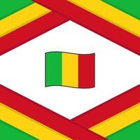 Mali Flagge abstrakt Hintergrund Design Vorlage. Mali Unabhängigkeit Tag Banner Sozial Medien Post. Mali Vorlage vektor