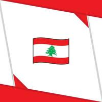 libanon flagga abstrakt bakgrund design mall. libanon oberoende dag baner social media posta. libanon oberoende dag vektor