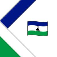 Lesotho Flagge abstrakt Hintergrund Design Vorlage. Lesotho Unabhängigkeit Tag Banner Sozial Medien Post. Lesotho Illustration vektor